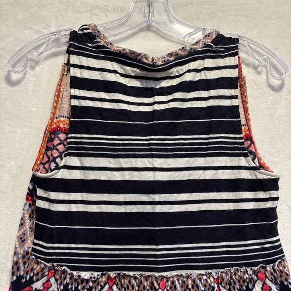 Meadow Rue Anthropologie tank top tribal print Chevron v-neck soft modal S - Picture 7 of 10